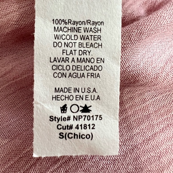 NWT Final Touch Dusty Mauve Palazzo Pants Gauzy Fabric Flowy Comfortable Sz S - Picture 8 of 8